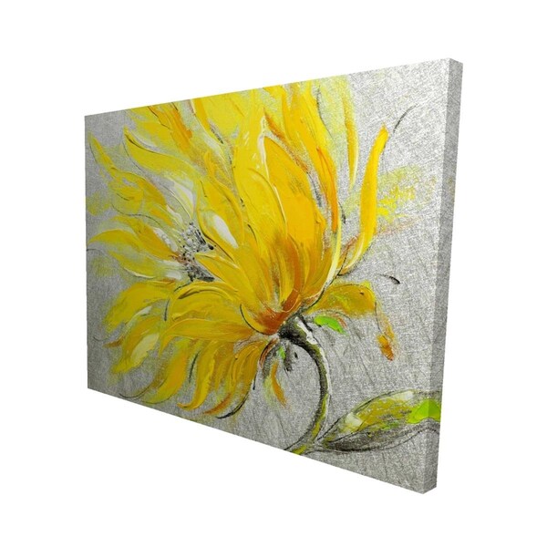 Fondo 16 x 20 in. Yellow Flower-Print on Canvas - FO2790434