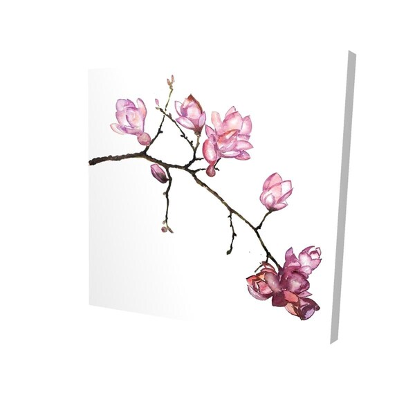 Begin Home Decor 32 x 32 in. Branch of Cherry Blossoms-Print on Canvas - 2080-3232-FL312