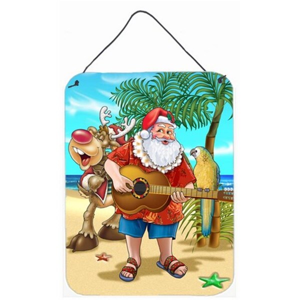 Jensendistributionservices Beach Christmas Santa Claus Island Time Wall or Door Hanging Prints - MI2556908