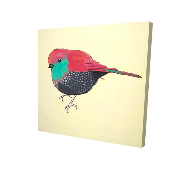 Fondo 32 x 32 in. Little Purple Bird Illustration-Print on Canvas - FO2793529