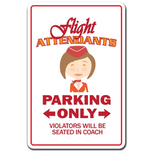 Amistad 8 x 12 in. Flight Attendants Decal - Hostess Stewardess Airline Fly Airport Layover - AM3882023