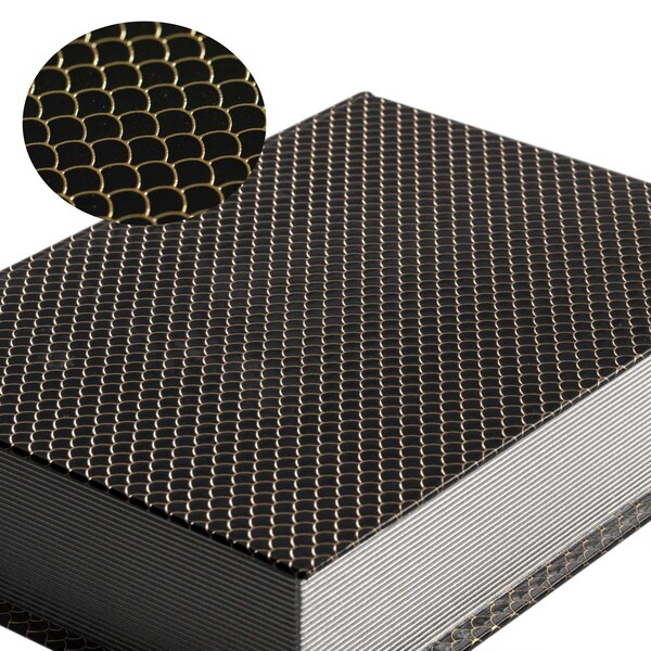 Vintiquewise Black Velvet Vintage Storage Wooden Antique Classic Decorative Book Box Holder, PK 3 - QI004265.BK