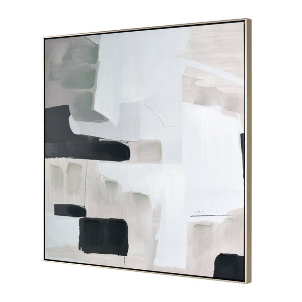 Elk Home Blanc II Abstract Framed Wall Art - S0017-10702