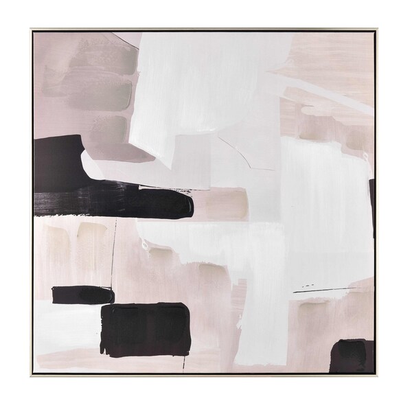 Elk Home Blanc II Abstract Framed Wall Art - S0017-10702