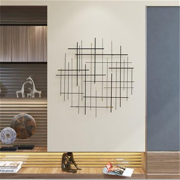 Aspire Home Accents Aspire Home Accents 7272 Arwen Modern Metal Wall Decor; Black - 7272