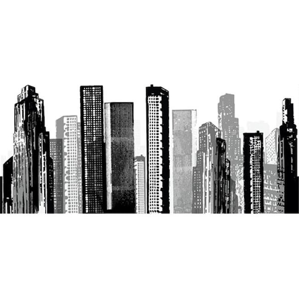 Roomates Roommate RMK1602GM Cityscape Giant Wall Decal - RMK1602GM