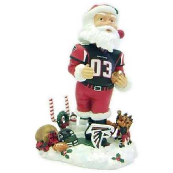 Caseys Atlanta Falcons Santa Claus Forever Collectibles Bobblehead - 8132909967