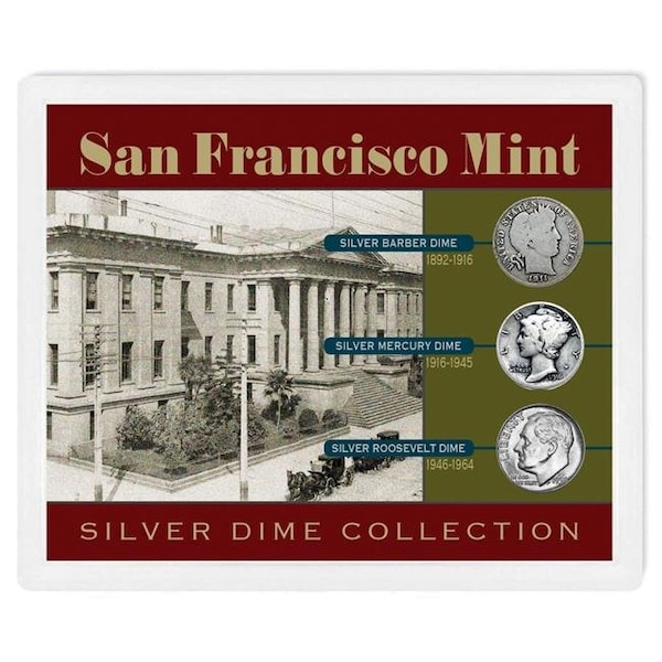 Upm Global UPM Global 14434 San Francisco Mint Silver Dime Collection - 14434