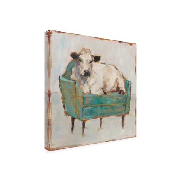 Trademark Fine Art Ethan Harper 'Moo-ving In I' Canvas Art, 14x14 - WAG15696-C1414GG