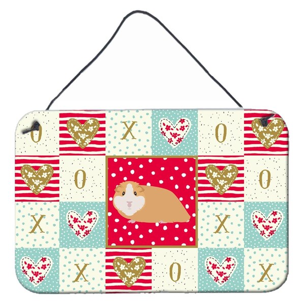 Carolines Treasures 8 x 12 in. American Guinea Pig Love Wall or Door Hanging Prints - CK5427DS812