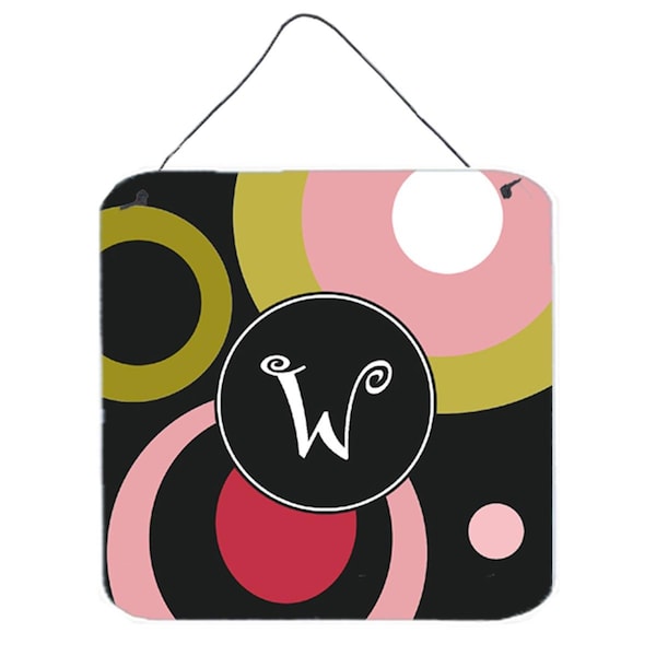 Micasa Monogram Retro In Black Aluminium Metal Wall Or Door Hanging Prints - MI628897