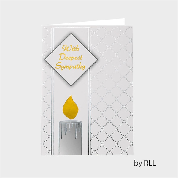 Rite Lite Sympathy Card - Sometimes The Sweetest Memories Radiate Through The Sorrow - E535