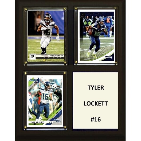 Williams & Son Saw & Supply C&I Collectables 810LOCKETT 8 x 10 in. NFL Tyler Lockett Seattle Seahawks Three Card Plaque - 810LOCKETT