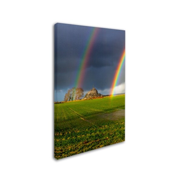 Trademark Fine Art Mathieu Rivrin 'Double Rainbow' Canvas Art, 12x19 - RV0006-C1219GG