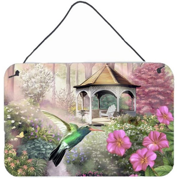 Carolines Treasures Garden Gazebo Hummingbird Wall and Door Hanging Prints - PTW2052DS812