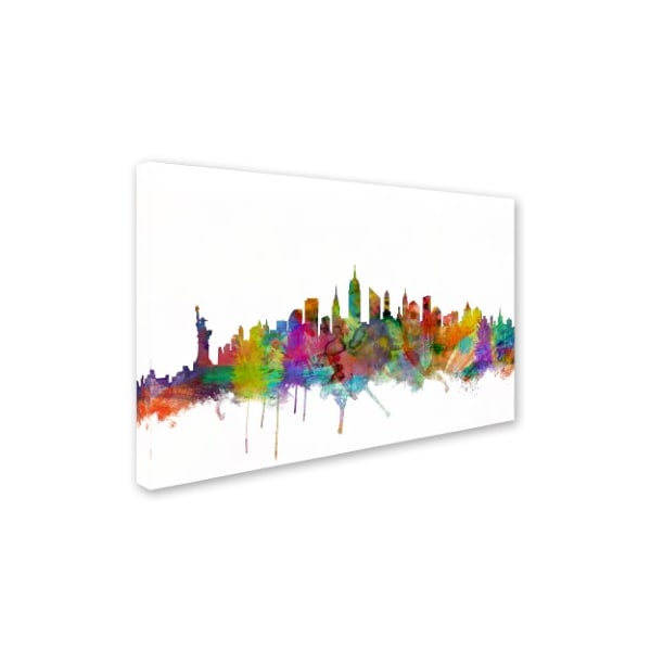 Trademark Fine Art Michael Tompsett 'New York City Skyline' Canvas Art, 12x19 - MT0546-C1219GG