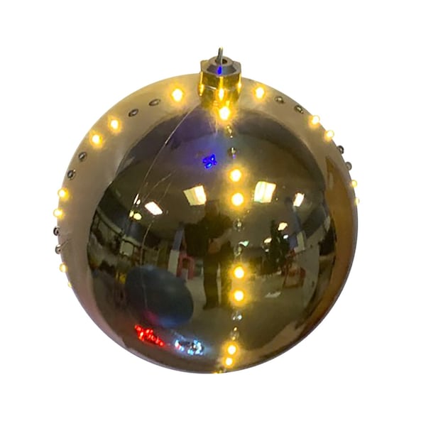 Celebrations Celebrations Platinum LED Clear/Warm White Lighted Ornament 6 in. Hanging Decor - ORN6-GDWW