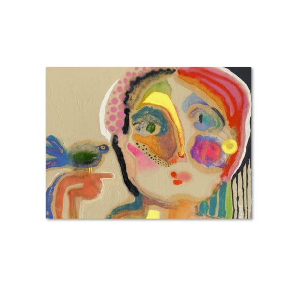 Trademark Fine Art Wyanne 'The Talker' Canvas Art, 35x47 - ALI18222-C3547GG