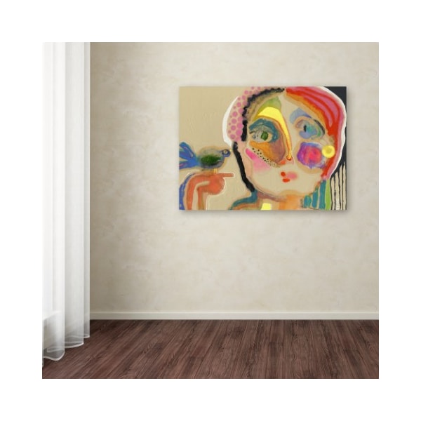 Trademark Fine Art Wyanne 'The Talker' Canvas Art, 35x47 - ALI18222-C3547GG