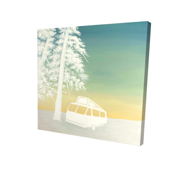 Begin Home Decor 12 x 12 in. Camping-Print on Canvas - 2080-1212-TV3