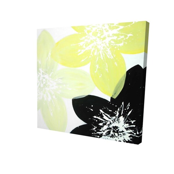 Fondo 32 x 32 in. Yellow Flowers with White Center-Print on Canvas - FO2788713