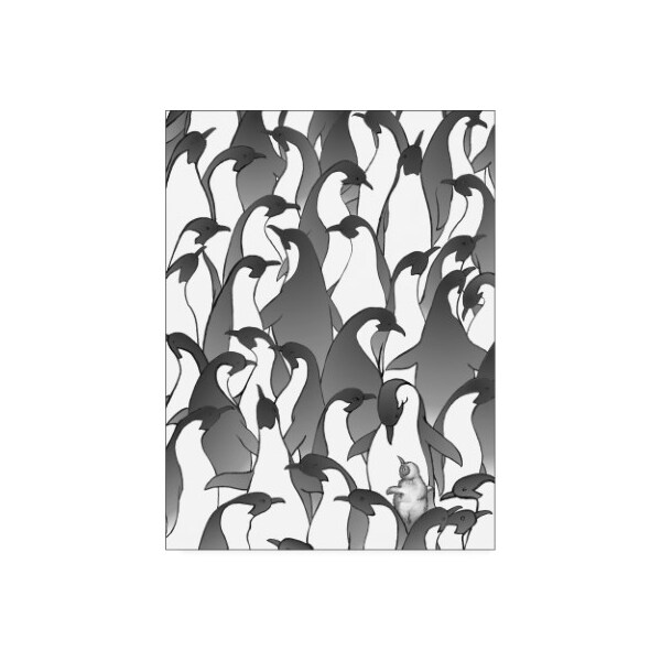 Trademark Fine Art Charles Swinford 'Penguin Family I' Canvas Art, 18x24 - WAG16429-C1824GG
