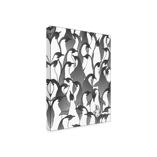 Trademark Fine Art Charles Swinford 'Penguin Family I' Canvas Art, 18x24 - WAG16429-C1824GG