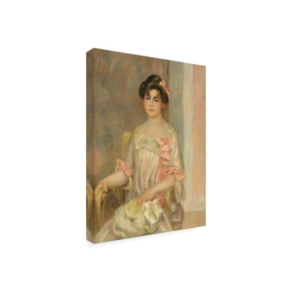 Trademark Fine Art Pierre Auguste Renoir 'Portrait of Madame Josse Bernheim Dauberville' Canvas Art, 14x19 - BL02623-C1419GG