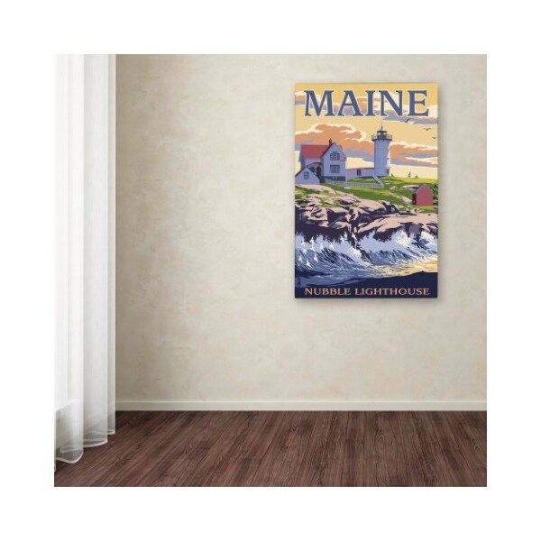 Trademark Fine Art Lantern Press 'Travel Poster 50' Canvas Art, 12x19 - ALI8724-C1219GG