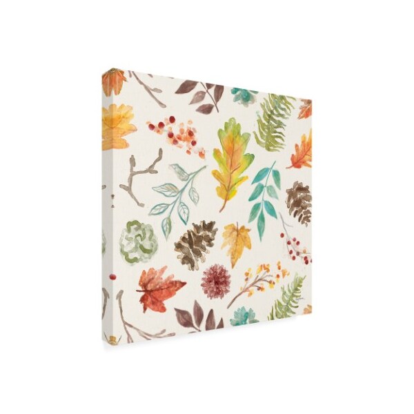 Trademark Fine Art Mary Urban 'Autumn Friends Pattern IIA' Canvas Art, 24x24 - WAP11623-C2424GG
