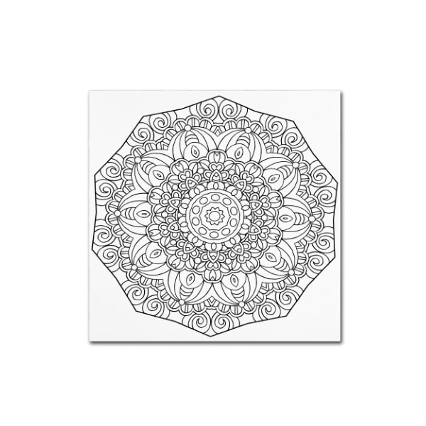 Trademark Fine Art Kathy G. Ahrens 'Mixed Coloring Book 11' Canvas Art, 35x35 - ALI3436-C3535GG