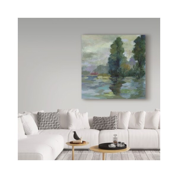 Trademark Fine Art Silvia Vassileva 'Sunrise At The Lake Ii' Canvas Art, 14x14 - WAP06801-C1414GG