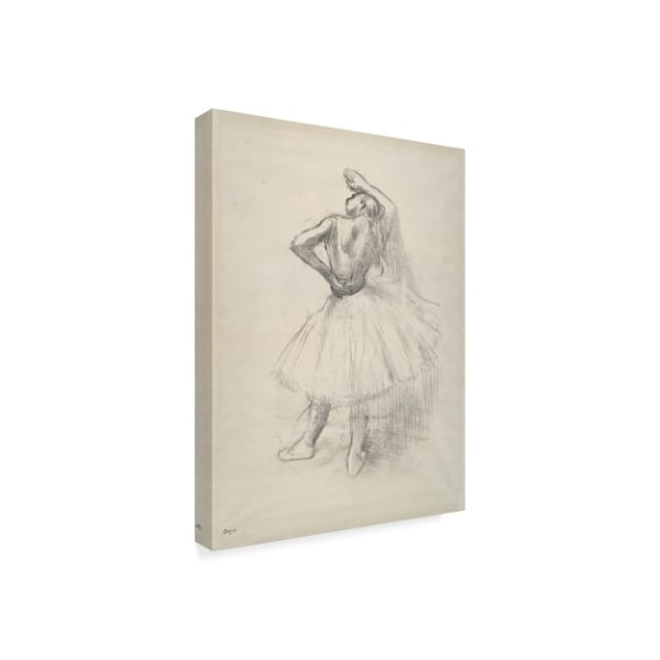 Trademark Fine Art Edgar Degas 'Danseuse Debout Le Bras Droit Leve' Canvas Art, 24x32 - BL02016-C2432GG