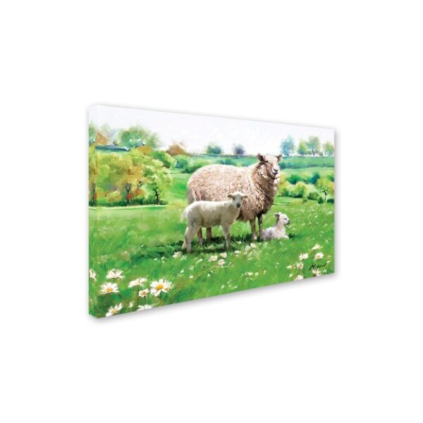 Trademark Fine Art The Macneil Studio 'Sheep And Lamb' Canvas Art, 12x19 - ALI8693-C1219GG