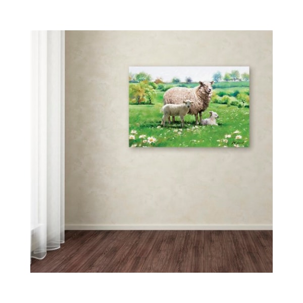 Trademark Fine Art The Macneil Studio 'Sheep And Lamb' Canvas Art, 12x19 - ALI8693-C1219GG