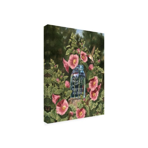 Trademark Fine Art Dempsey Essick 'Summer Hollyhocks' Canvas Art, 18x24 - ALI47727-C1824GG