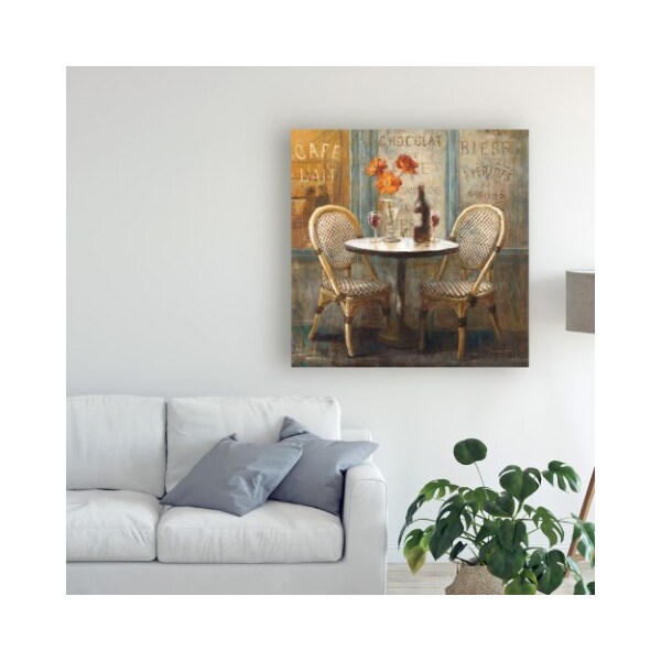 Trademark Fine Art Danhui Nai 'Meet Me At Le Cafe I' Canvas Art, 18x18 - WAP10669-C1818GG
