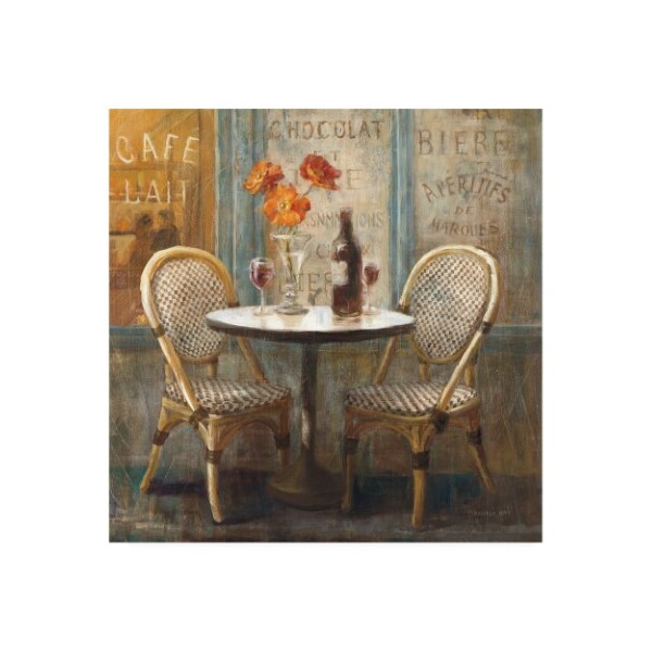Trademark Fine Art Danhui Nai 'Meet Me At Le Cafe I' Canvas Art, 18x18 - WAP10669-C1818GG