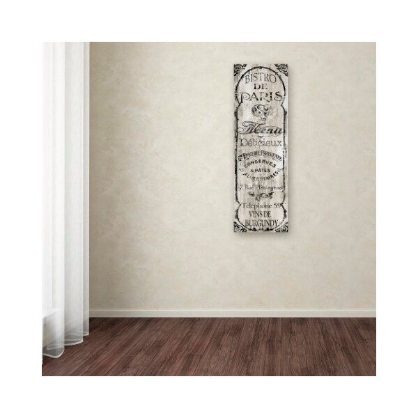 Trademark Fine Art Color Bakery 'Paris Bistro II' Canvas Art, 8x24 - ALI4958-C824GG