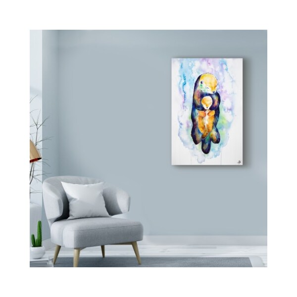 Trademark Fine Art Marc Allante 'Dream On Otter' Canvas Art, 30x47 - ALI42223-C3047GG