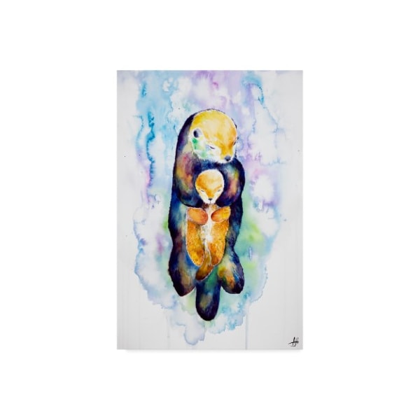 Trademark Fine Art Marc Allante 'Dream On Otter' Canvas Art, 30x47 - ALI42223-C3047GG