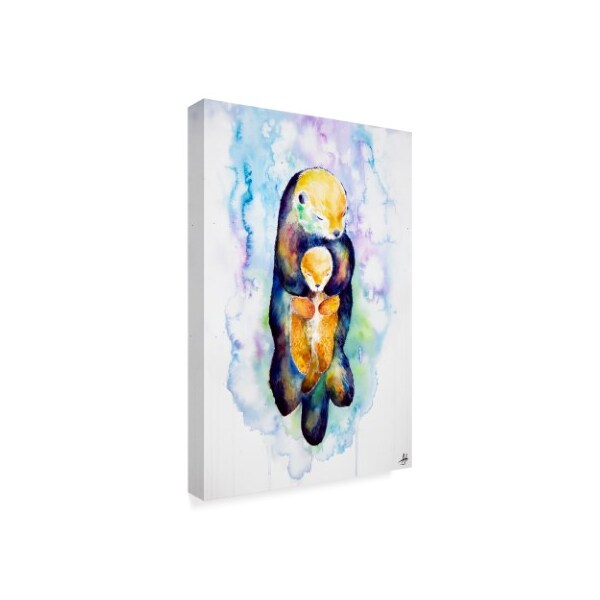 Trademark Fine Art Marc Allante 'Dream On Otter' Canvas Art, 30x47 - ALI42223-C3047GG