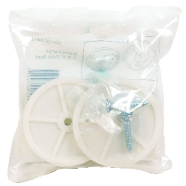 John Sterling Pro 1-5/8 in. L X 1-5/8 in. D White Plastic Rod Socket - RP-0034-25