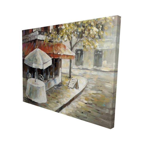 Begin Home Decor 16 x 20 in. Deserted & Sunny Street-Print on Canvas - 2080-1620-ST2