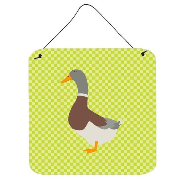 Jensendistributionservices Saxony Sachsenente Duck Green Wall or Door Hanging Prints; 6 x 6 in. - MI228512