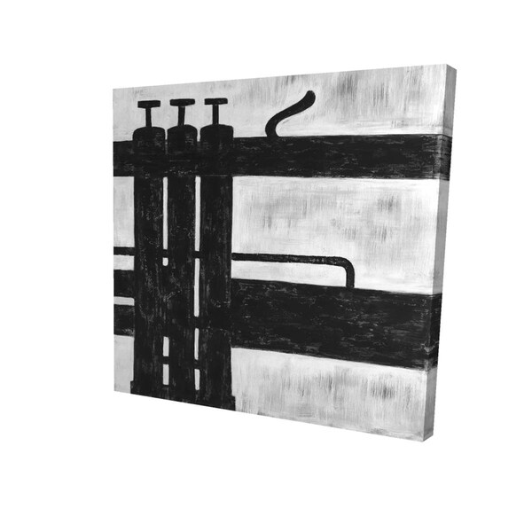 Begin Home Decor 16 x 16 in. Trumpet Pistons-Print on Canvas - 2080-1616-MU23-1