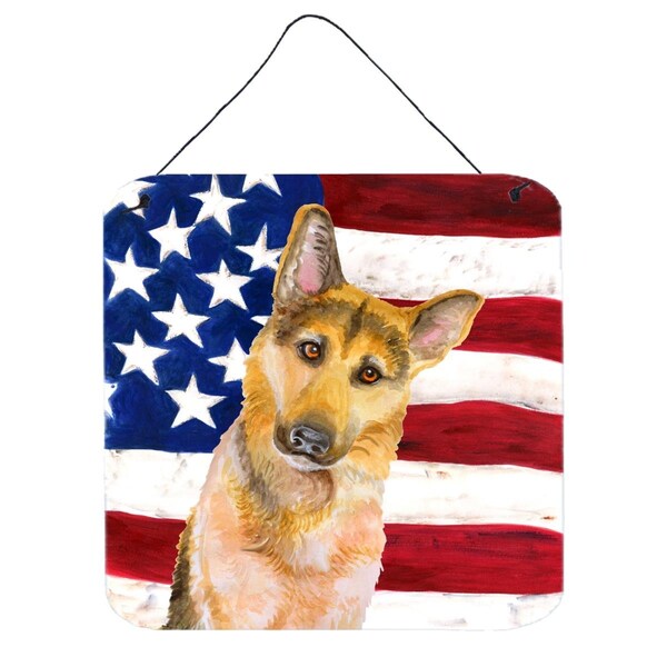 Jensendistributionservices German Shepherd No. 2 Patriotic Wall or Door Hanging Prints - MI1714259