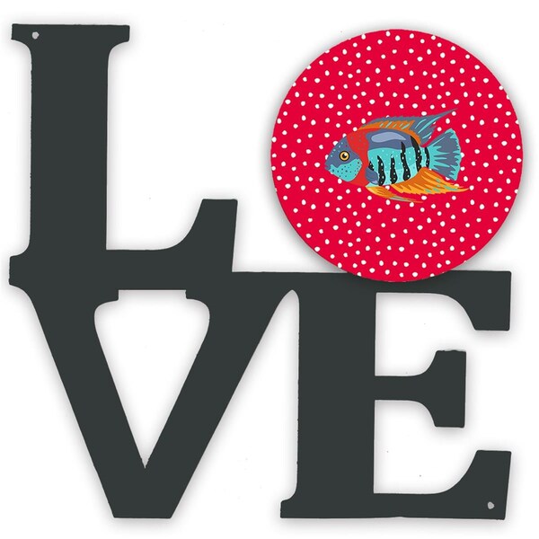 Carolines Treasures 11.5 x 11.75 in. Severum Love Metal Artwork Wall Decor - CK5497WALV