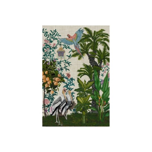 Trademark Fine Art Naomi Mccavitt 'Paradis Chinoiserie Ii' Canvas Art, 16x24 - WAG04970-C1624GG