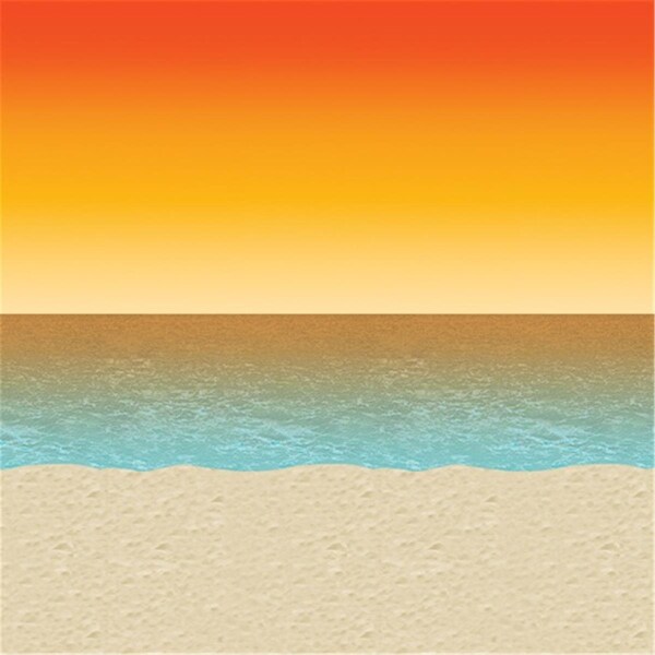 Goldengifts Luau Sunset Backdrop, 6PK - GO888238